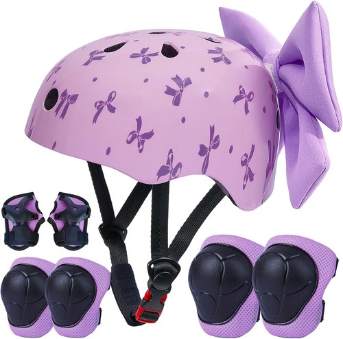 Kids bike helmet and pads - helmet, set