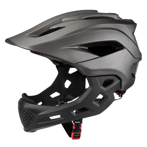 Black 2in1 kids full face - black,