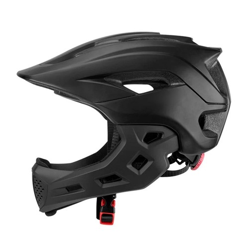 Black 2in1 kids full - face, bike
