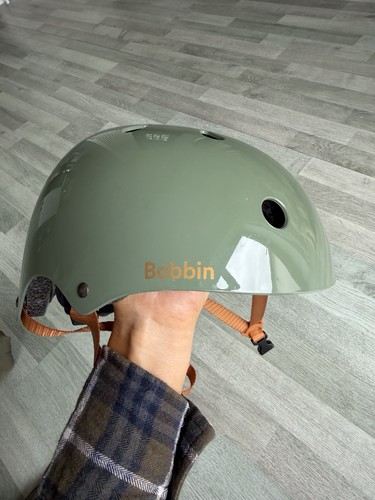Bobbin kids bike helmet olive - helmet,